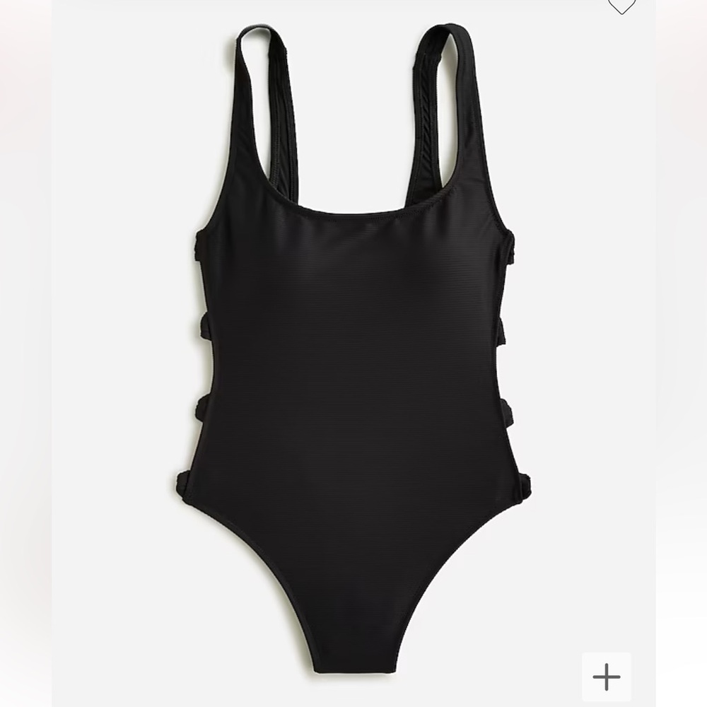 J.Crew Bow Black Swimsuit - Size 10